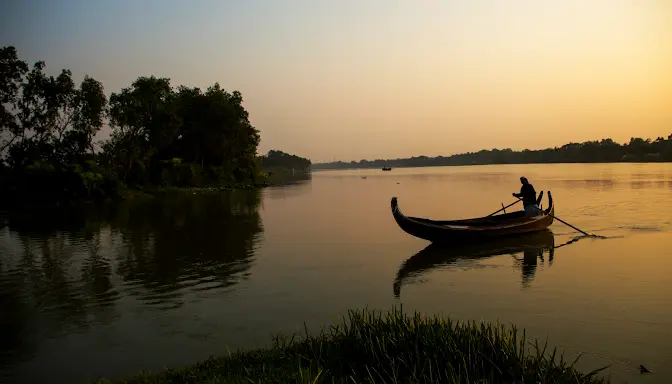 Halda River in Chittagong